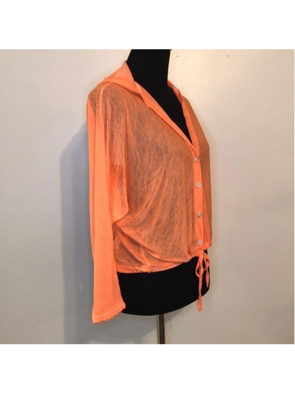 ORANGE SHEER JACKET - Picture 3 of 5